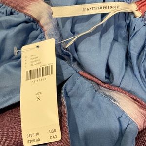 Anthropologie NWT size S midi sundress with cut outs, tie dye pattern